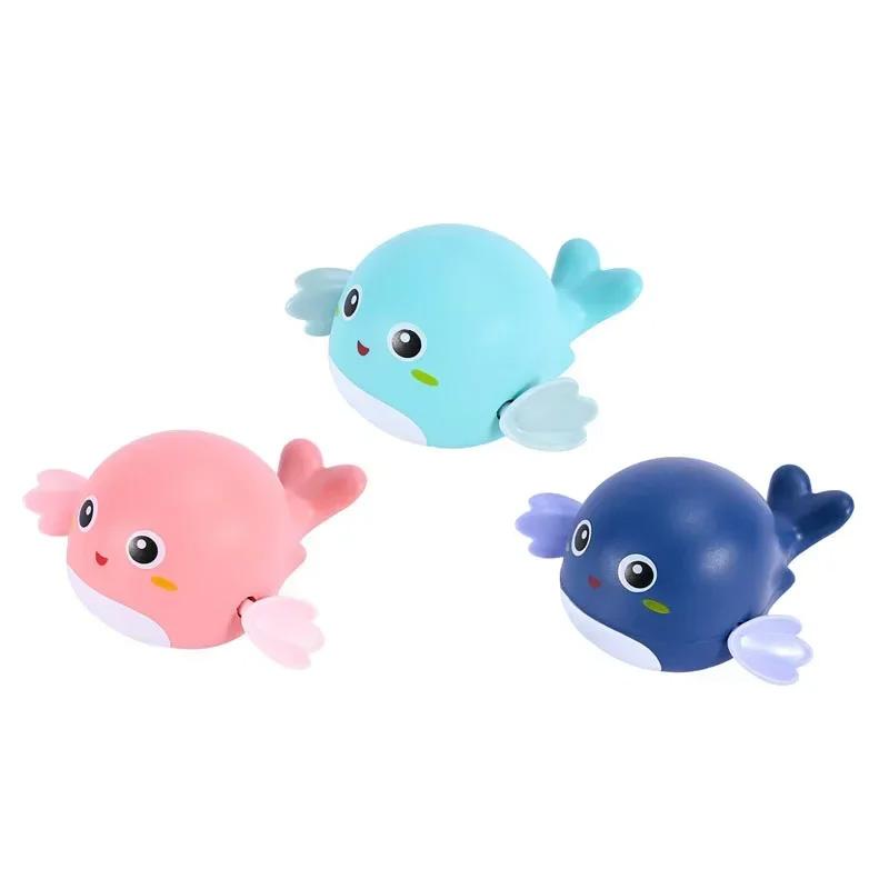 Bath Playthings Cute Swimming Clown Fish Bath Toy ideal for Toddlers Floating Wind Up Playthings ideal for Boy Girl Latest Born Infant Bathtub Baby