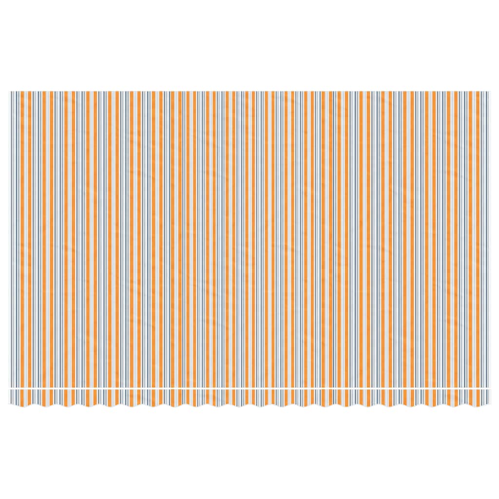 Awning Replacement Fabric Orange and Blue 5x3 m Polyester