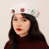 Woolen Wool Beret Star Octagonal Hat Casual Christmas Beret  Streetwear