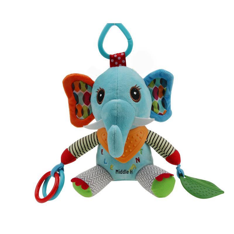 Успокаивающая плюшевая кукла-подвеска для детских автокресел и колясок