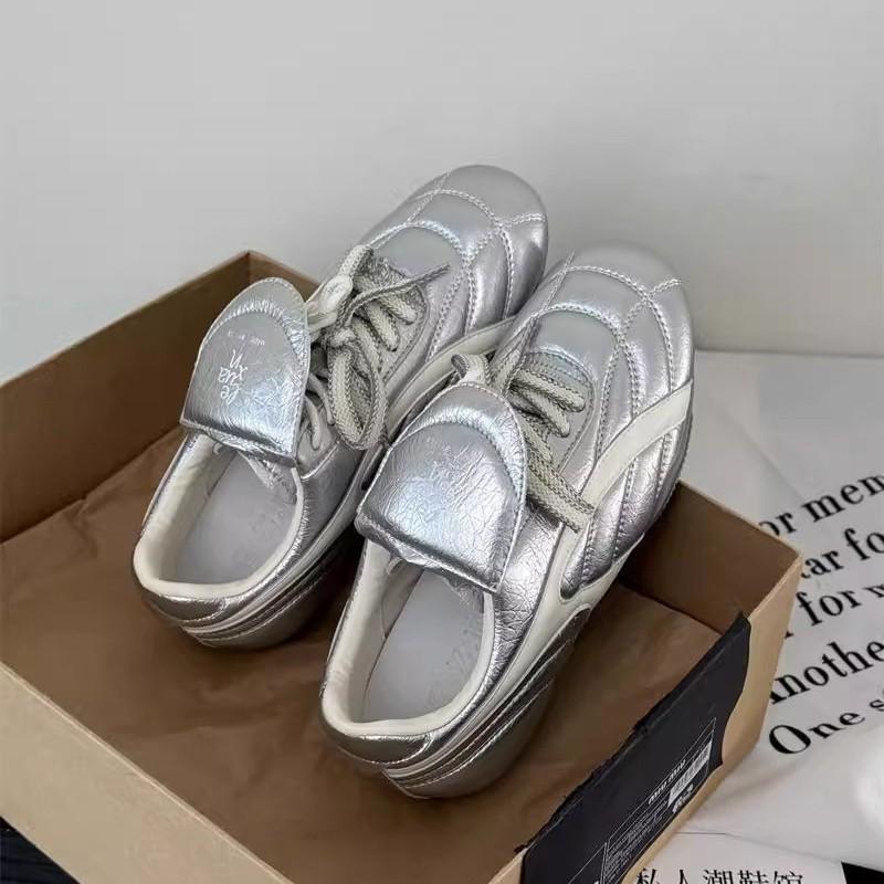 Мягкая коровья кожа~ Обувь Dexun женская 2025 новая ретро на плоской подошве обувь Форреста Гампа шлепанцы повседневная спортивная обувь белая обувь тренд