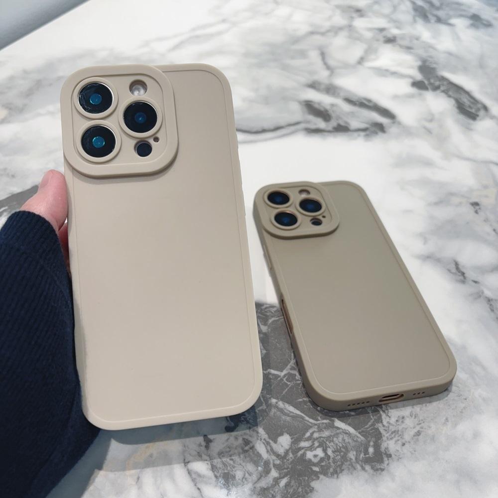 Роскошный мягкий матовый однотонный чехол для телефона iPhone 16 15 14 Plus 13 12 11 Pro Max X XR XS простой противоударный бампер задняя крышка
