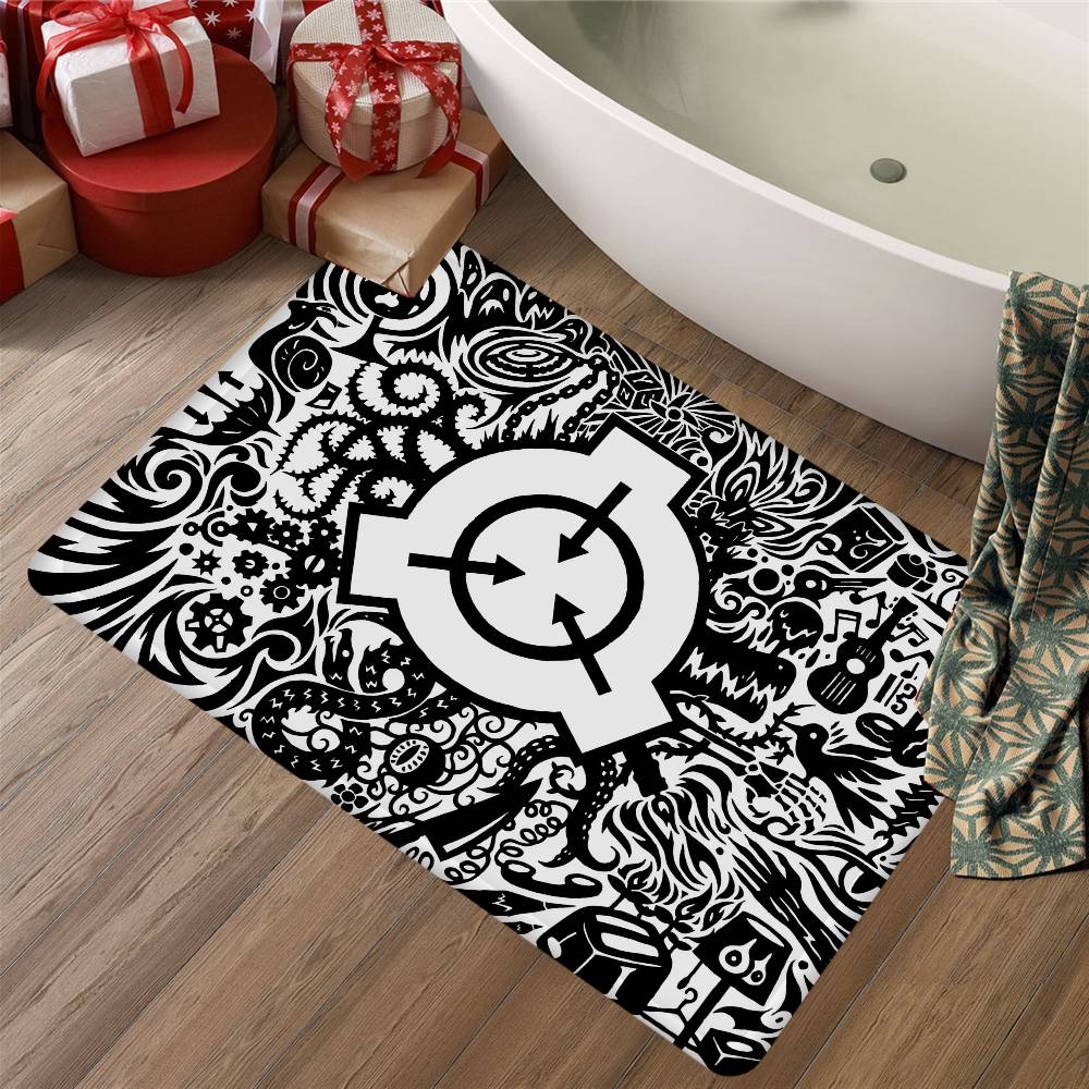 Игровые коврики SCP F-Foundation Противоскользящие Впитывающие воду Длинные полоски Подушки Коврик для спальни Бытовые ковры