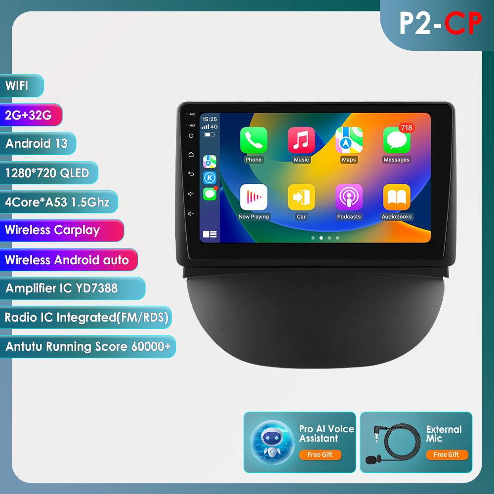 OSSURET Автомобильные интеллектуальные системы Carplay Android Car Radio для Renault Symbol 2003-2008 Мультимедийный видеоплеер WIFI Авторадио Интеллектуальный экран Wifi