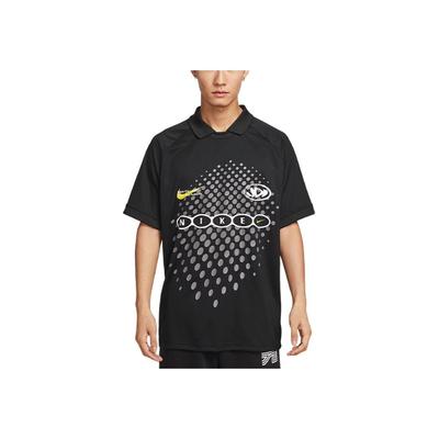 Мужская спортивная рубашка-поло с коротким рукавом Dri-Fit стандартного кроя Черная IH4973-010