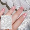 Nail Art Sticker Self-adhesive White Flower Decal Ultra Thin Nails Art Tip Decoration 2D Sticker Manicure