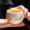 Suet Jade Dehua White Porcelain Teacup Master Cup Personal Special Tea Bowl High-end Single Cup Kung Fu Tea Cup Gift Box
