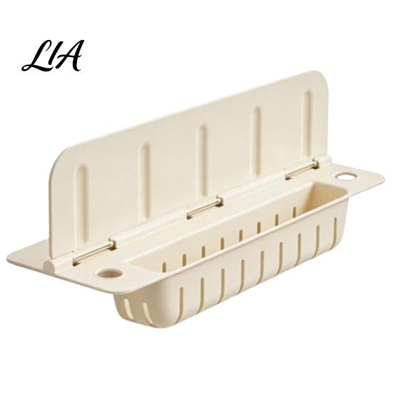 Kitchen Sink Splash Guard 2-In-1 Folding Guard, with Drain Organizer, Suction Cups, Sponge Holder Drainage Non-slip Water Protector, Countertop