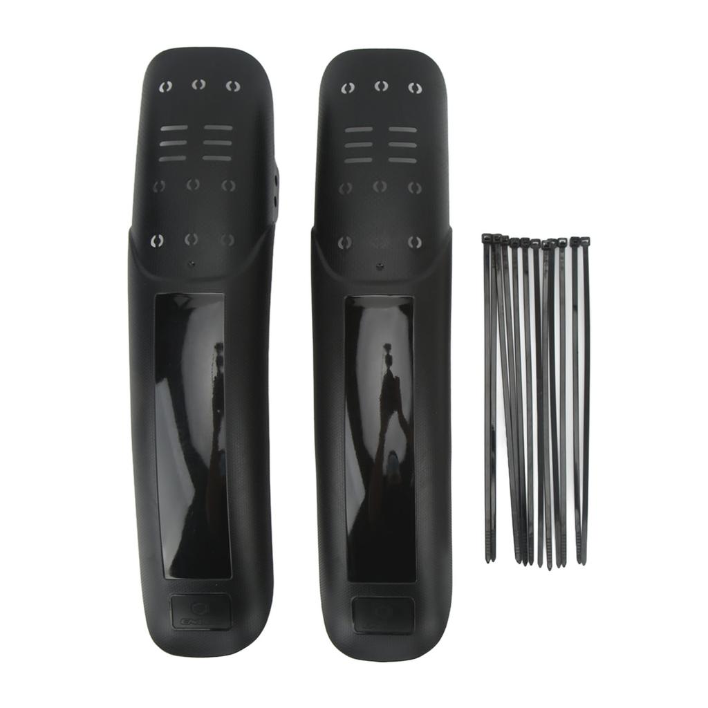 ENLEE 2PCS Mountain Bike Fender Set Universal Lengthened Hard Shell Plastic and Resin Bike Mud Guards for Outdoor Riding
