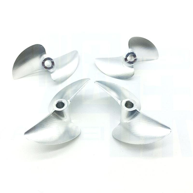 Competition-Grade CNC 2-Blade Aluminum Propeller (CW CCW) - 4.76mm Bayonet Metal Boat Prop for Brushless Electric Boats