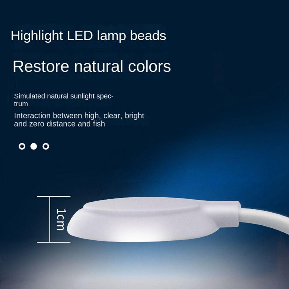 5V USB Aquarium Supplies White and Blue Lights Full Spectrum Control Lamp  Decorative Lighting
