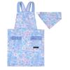 COLORFUL CANDY STYLE Back Cross Apron for Girls and Just Put It Triangle Scarf Moonlight CBN7907610 Children, On, Set, Butterfly, 100-120cm,