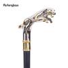 White Golden Leopard with Tail Fashion Walking Stick for Party Decorative Walking Cane Elegant Crosier Knob Walking Stick 93cm