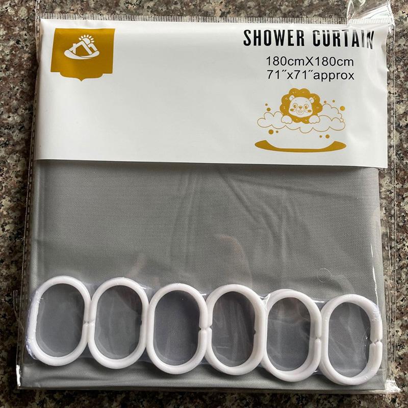 1 шт. занавеска для душа своими руками с крючками утолщение декор ванной комнаты водонепроницаемая PEVA 180*180 см