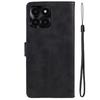 Leather Phone Cover for Honor X6a 4G Magnetic Clasp Calf Texture Wallet Stand Case