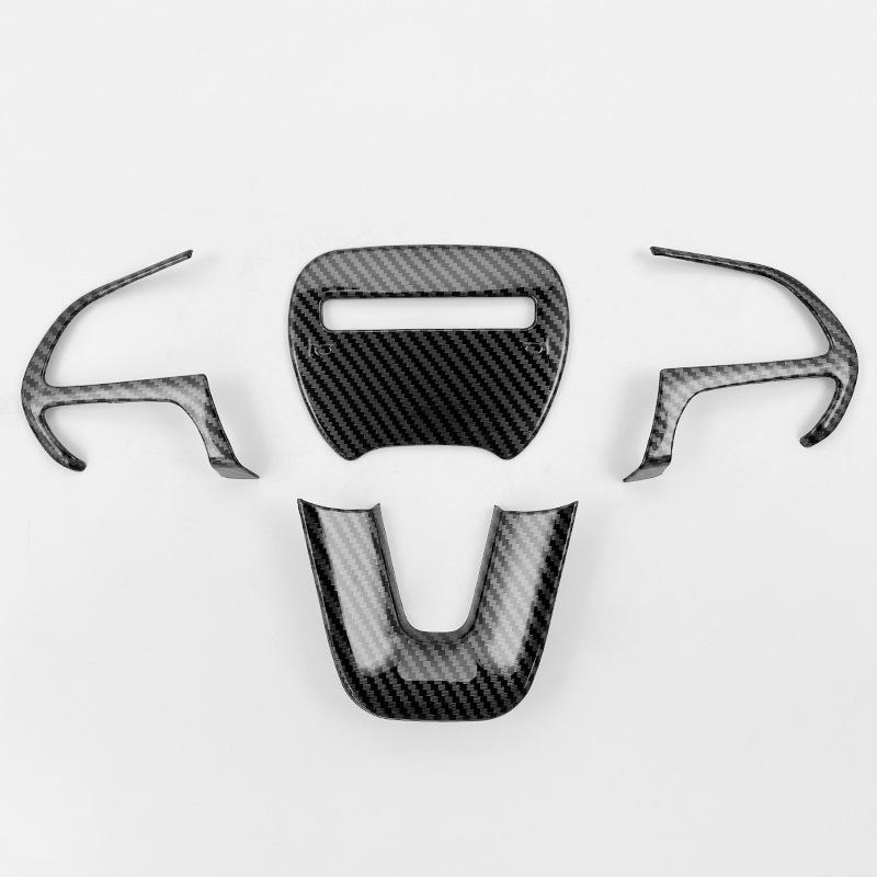 Наклейка из углеродного волокна на руль для интерьера Dodge Challenger 2015-2021
