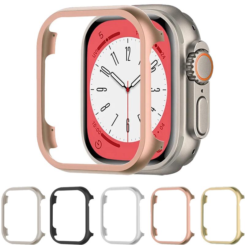Алюминиевый Сплав Чехол Для Apple Watch 49мм 46мм 42мм 45мм 41мм 44мм 40мм Металлический Бампер iWatch Серии Ultra 11 10 9 8 7 6 5 SE Корпус