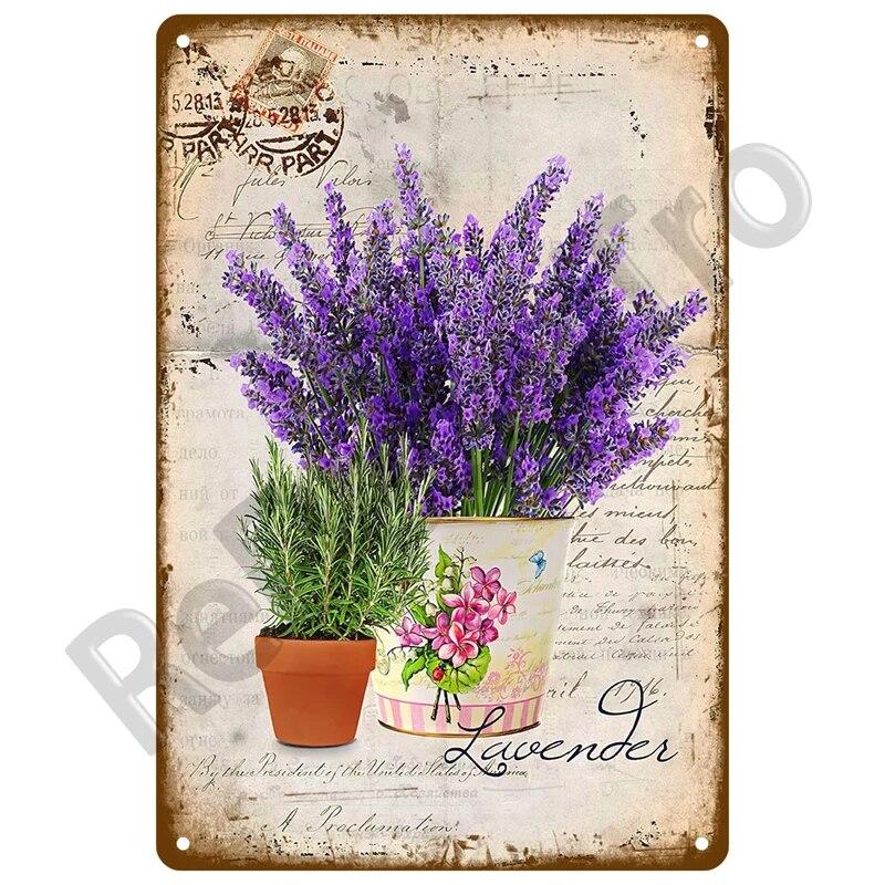 Gardening Flowers Vintage Metal Sign Funny Plants Retro Sign Home For Garden Outdoor Wall Decor Home Sweet Tin Sign Farm Birds