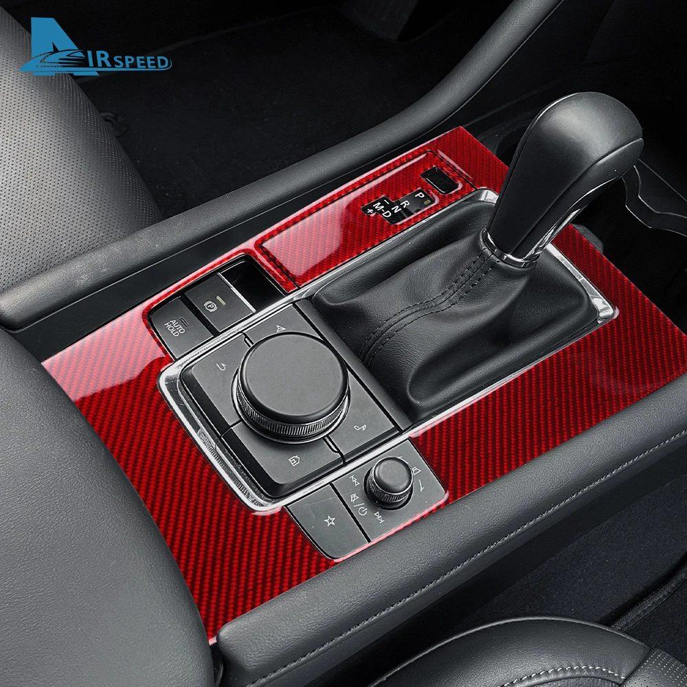 Real Soft Carbon Fiber Sticker For Mazda 3 Axela BP 2019-2021 2022 2023 2024 2025 Manual Automatic MT/AT LHD RHD Car Gear Shift