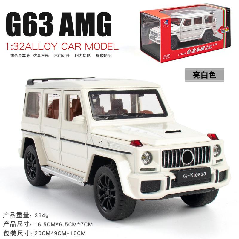 1:32 Модель автомобиля Mercedes Benz G63 Amg W463 Внедорожник Литой Металлическая Игрушка Автомобиль Декор для Дома и Подарок на Рабочий Стол Компьютера