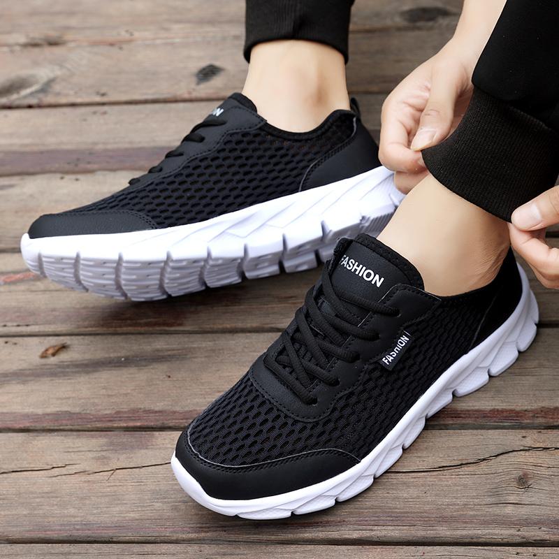 Mens Casual Shoes Lightweight Breathable Walking Shoes Non Slip Athletic Fashion Sneakers Mesh Workout Casual Shoes