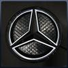 AAVS1 1pcs For Mercedes Benz X253 W166 C292 X166 2016-2019 LED Emblem Light Car Front Grille Illuminated Logo Star Badge