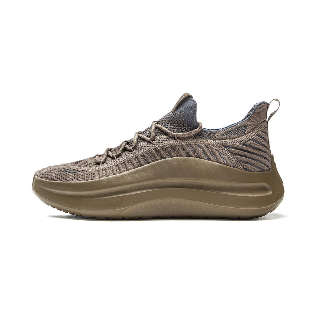 Li Ning Cloud Wave Knit Повседневная обувь Мужская Низкая Коричневый AGLV129-4