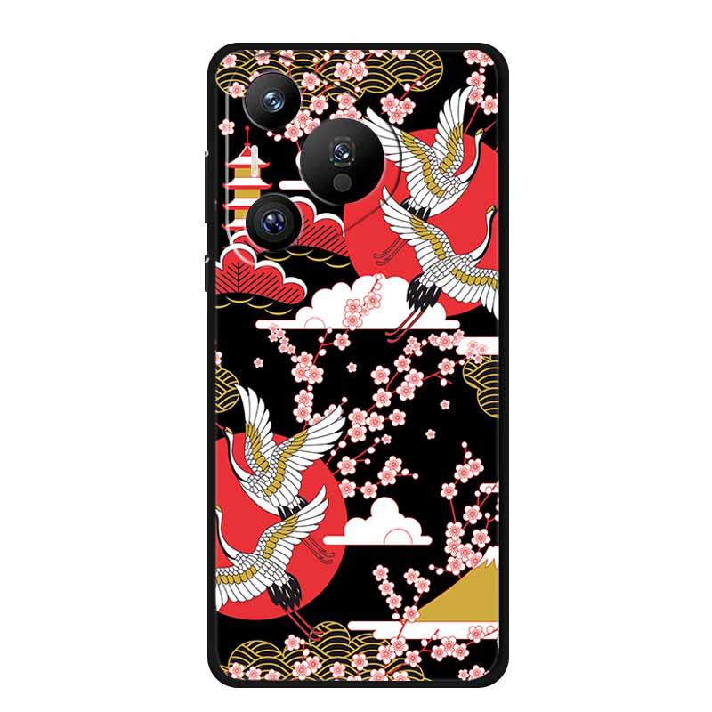Чехол для телефона Huawei Pura 70 Pro с рельефной текстурой в стиле ретро - Мягкий цветной стиль