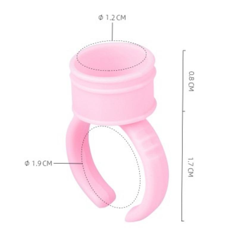 100 шт. одноразовые колпачки для чернил для татуировки, розовое кольцо для татуировки, чашка с чернилами для игл для татуировки, аксессуары для макияжа, инструменты для татуировки