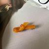 Korean Style Exquisite Bow Hair Clip - High-End Gold Label Niche Accessory for Women