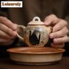 Керамический чайник Kiln Chnage Zhiye Cat объемом 100 мл, обожженный в дровах фарфоровый чайник с отверстием для заваривания чая, фильтр-чайник, чайный сервиз Kung Fu