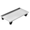 Rectangular Mobile Flower Pot Tray with Wheels