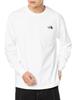 Long Sleeve Back Square Logo UV Size M Men's Tee, Quick-Drying, Protection, Anti-Static, White,