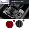 Для Mazda 3 Axela 2019-2025/CX-30 2020-2025/CX-50 2022-2025 Наклейка из настоящего мягкого углеволокна Декор ручки управления центральной консоли автомобиля