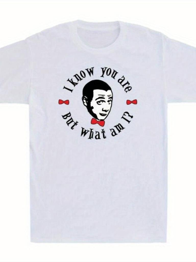 Humorous I Know You Are But What Am I Pee-Wee Graphic Men'S Short Sleeve T-Shirt - Comfortable And
