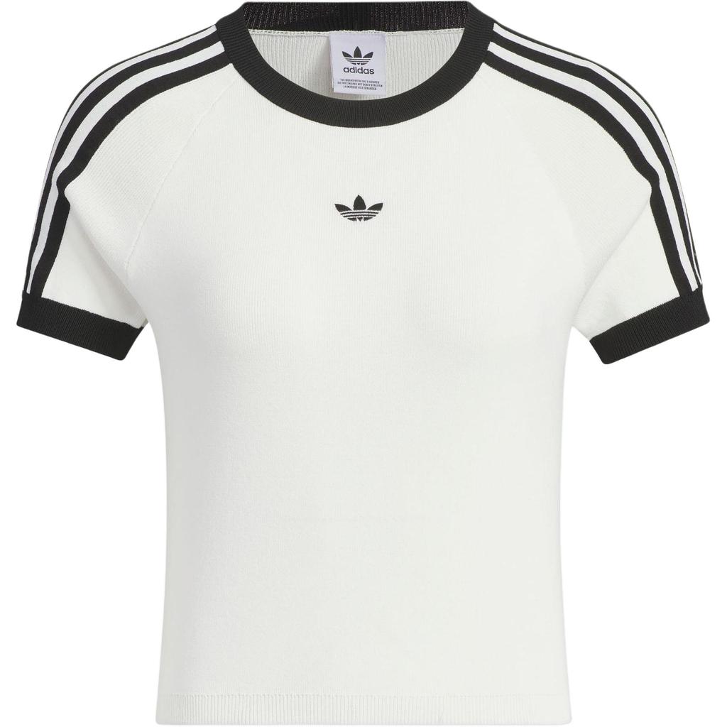adidas Трикотажная футболка Originals Женские топы Белая JI7049