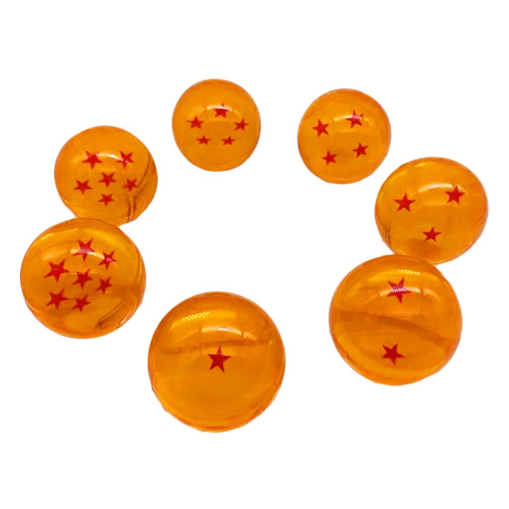 7шт Dragon Balls Crystal Balls Crystal Glass Balls Multifunction Safety Anime Transparent Balls