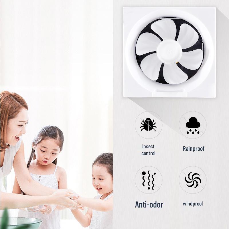 Silent High Suction Kitchen Range Hood & Bathroom Louver Exhaust Fan