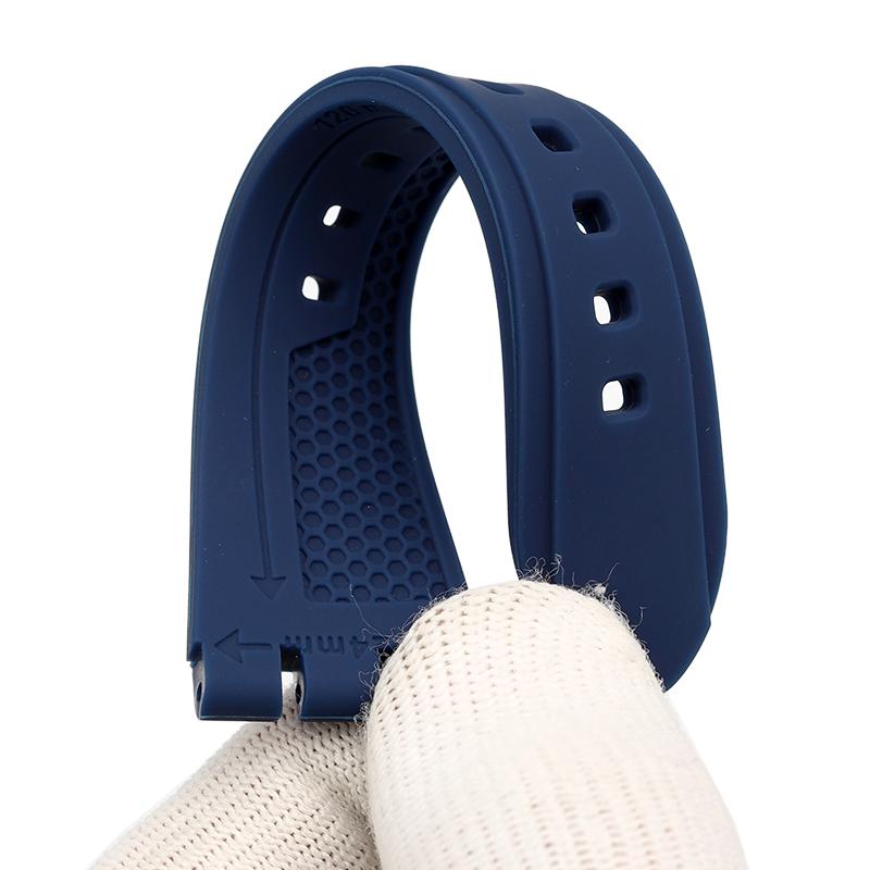 Для ремешка часов Swatch YVS423 YCS YAS YGS Мужской силиконовый браслет-цепочка для часов с вогнутым концом Водонепроницаемый спортивный ремешок 19 21 мм