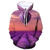 3D Printed Hot Air Balloon Hoodie For Men Colorful Pattern Long Sleeves Fashion Casual Sweatshirt Loose Pullover Hoodies Tops