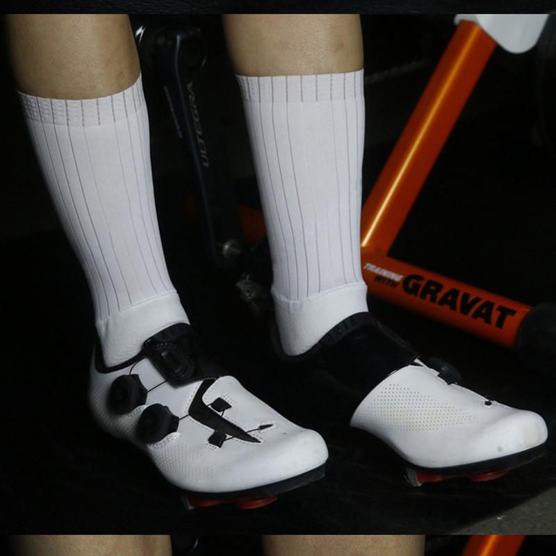 Велоноски Аэро Противоскользящие Силиконовые Спортивные Велосипедные Носки Мужские Дышащая Сетка Беговые Гоночные Велосипедные Носки МТБ Calcetines Ciclismo