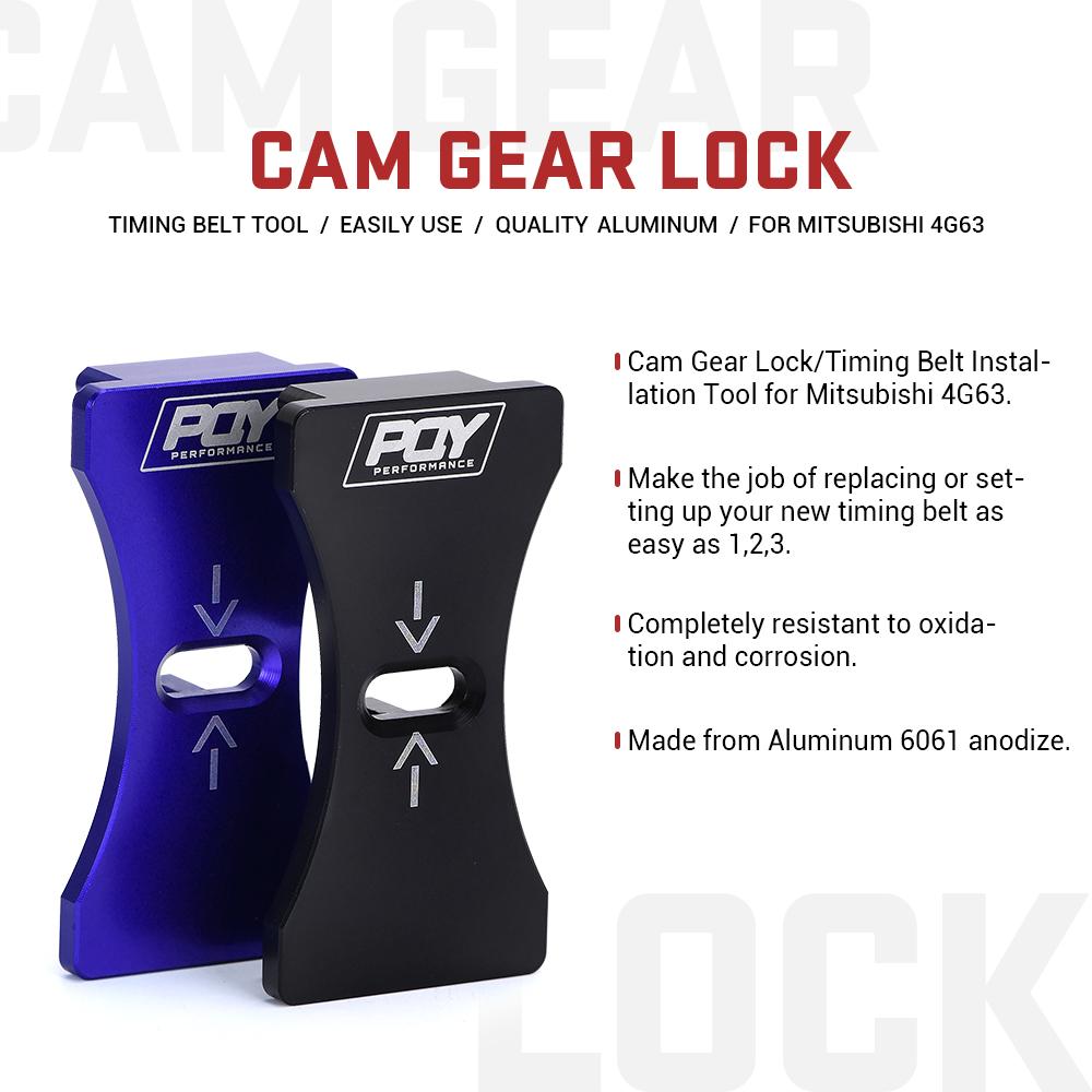 PQY Алюминиевый фиксатор кулачковой шестерни двигателя / инструмент для установки ремня ГРМ для Mitsubishi Lancer 4G63 Dodge Kia