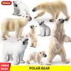 Oenux Arctic South Pole Animals Simulation Polar Bear Ursus Maritimus Action Figures Solid PVC Model Figurine Kid Toy Gift