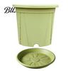 Breathable Resin Plant Pots Flowerpot with Drainage Holes And Saucer, Pot for Indoor Outdoor Lightweight Household Holders Plants, Thickened