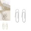 Стильные серьги-клипсы из сплава U-образной формы с жемчугом для женщин Элегантные простые украшения
