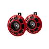 Red Grill Super Tone Horn Set (12V,300/500 Hz,105-118 dB @ 2 M) | For Bikes and Cars | Red