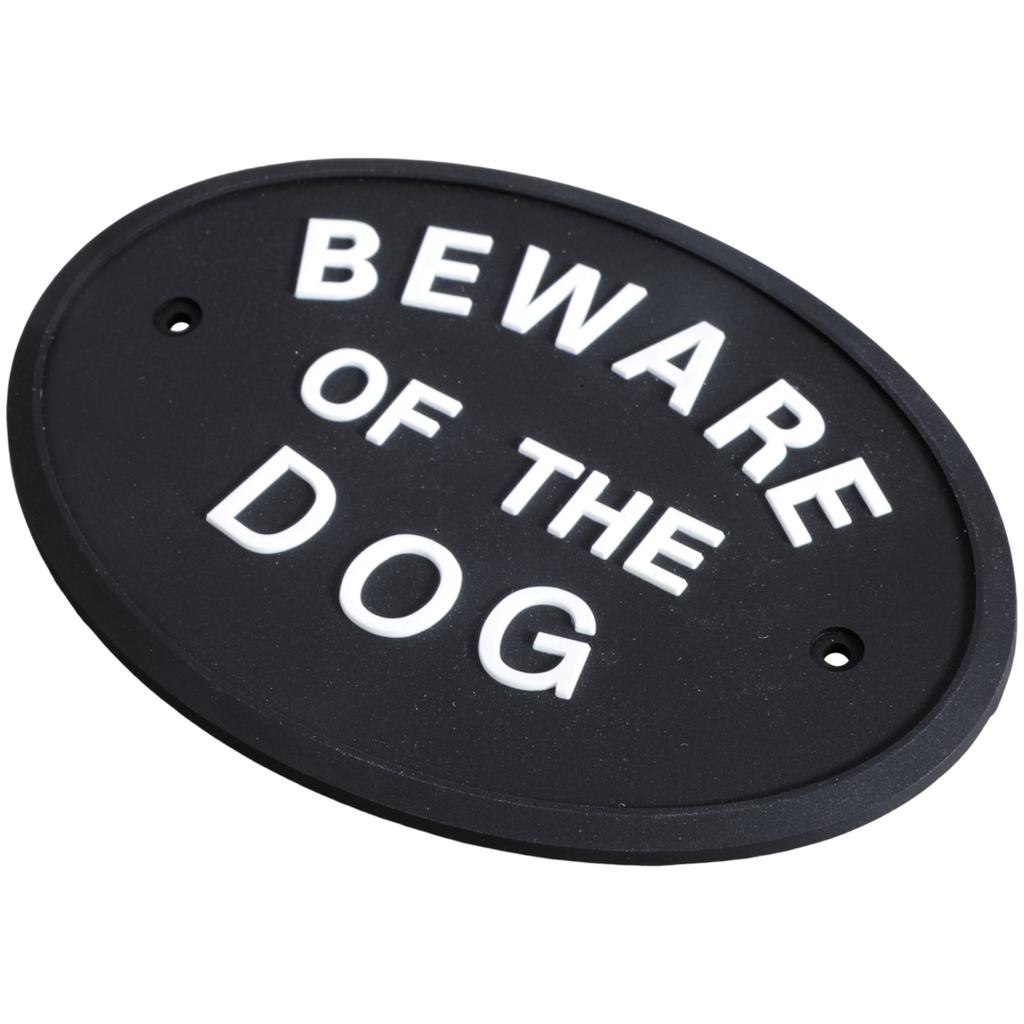 Beware Of Dog Signs Weatherproof & Long Lasting Garden Warn Sign Decorative Warning Sign for Private Property Protection