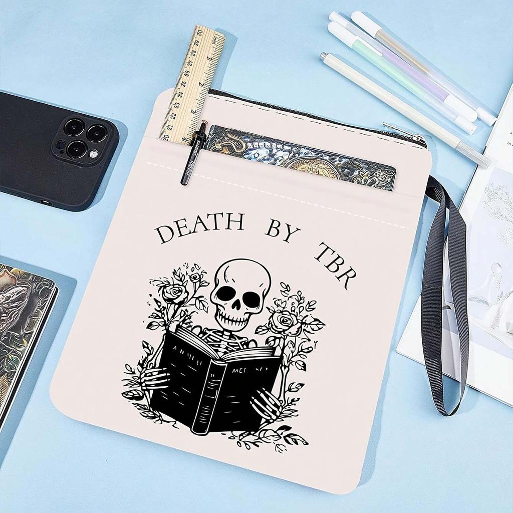 5 шт. Чехол для книги с принтом на молнии, Дорожные кошельки, Защитные чехлы для романов, Планшета, Ноутбука, Подарочные пакеты для вечеринок