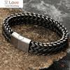Stainless Steel Chain Men Bracelet Punk Hand Accessories Magnetic Clasp Vintage Wristband Male Jewelry Wholesale Christmas Gifts
