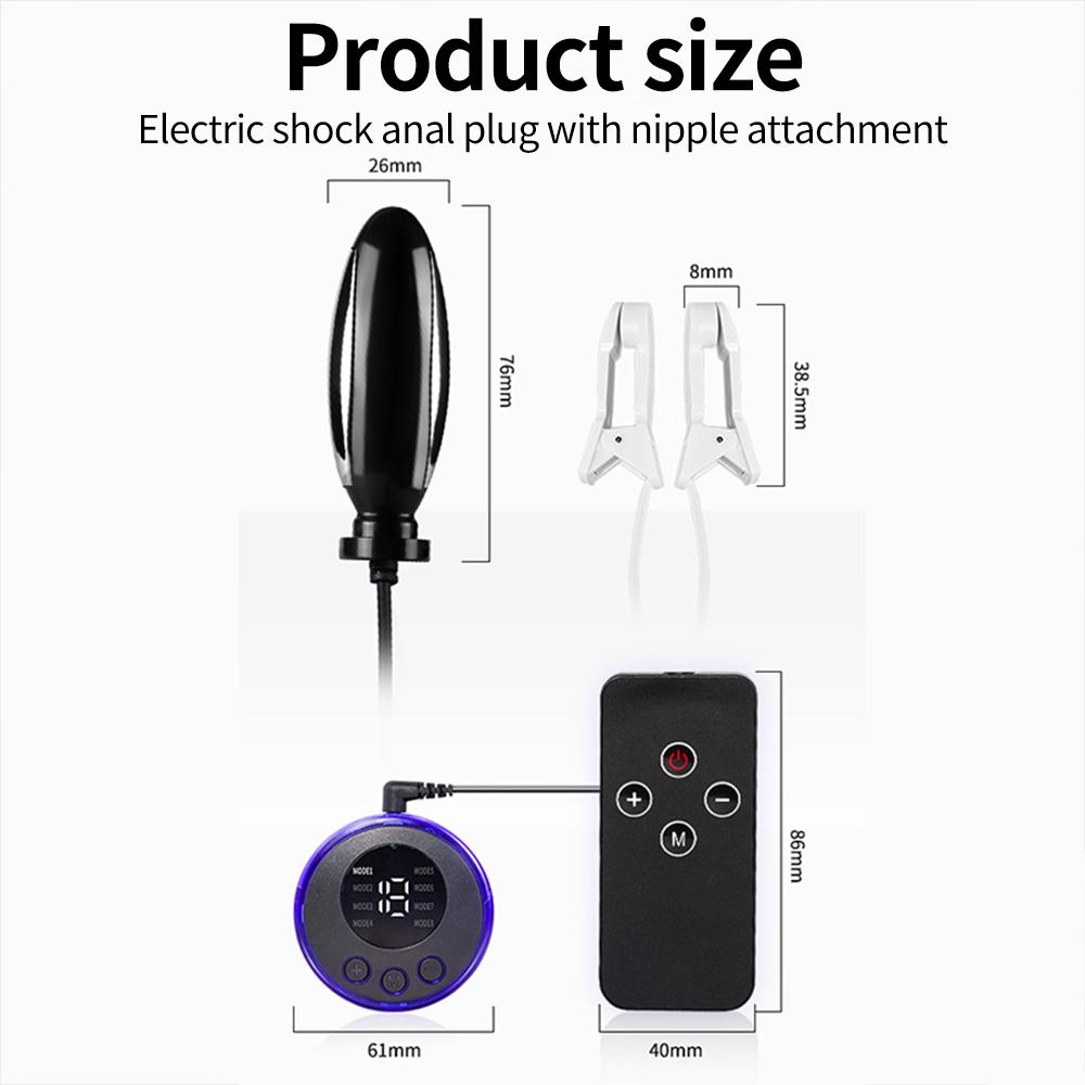 БДСМ Двойное проникновение Анальная пробка Вибрация Электрошок Секс-игрушки Машина Фетиш Зажим для сосков Инструмент Секс Шоппинг для взрослых Порно 18+